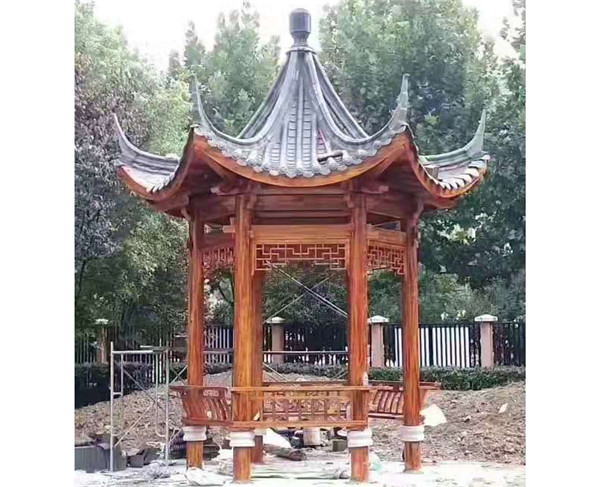 六角古建凉亭